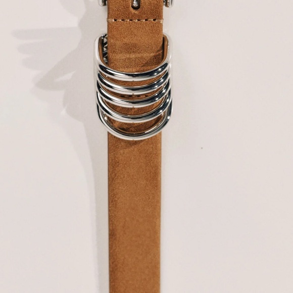 Tan Leather Women's Belt - Picture 4 of 5